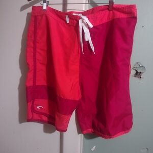 Men's size 38 Red Teal Cove Swim‎ Trunks